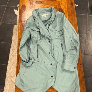 Olive & Oak Light Seafoam Utility Trench Coat